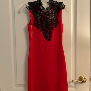 Pretty red dress!